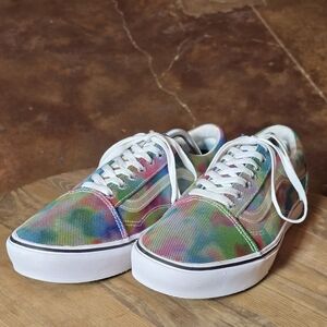 VANS ComfyCush Old Skool “In Bloom” Sneakers Men’s 11.5 Watercolor